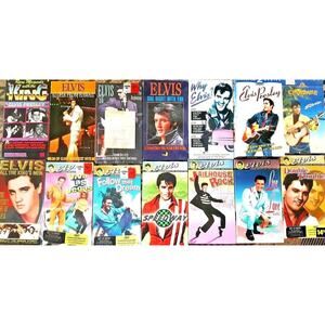 Huge Lot 15 Elvis Movies VHS Tapes Jailhouse Rock Viva Las Vegas Aloha Hawaii